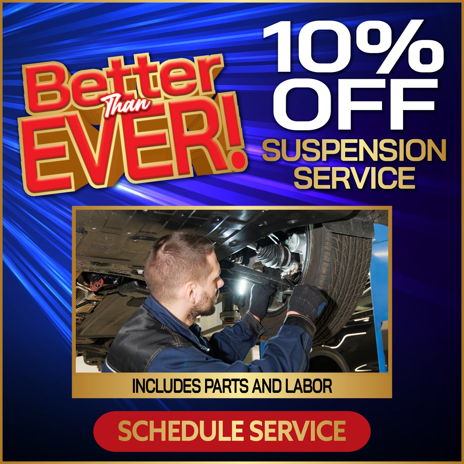 Better Than Ever Suspension Savings